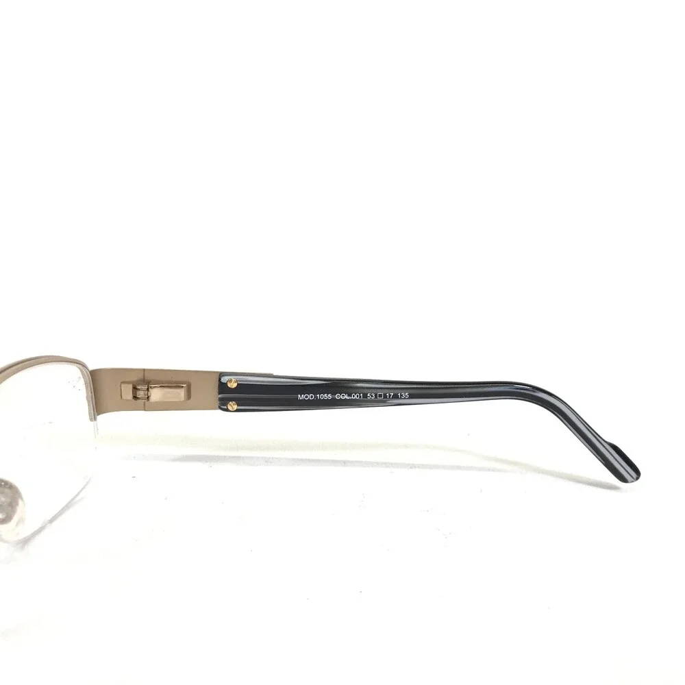 Cazal Eyeglasses Frames MOD.1055 COL.001 Brown Gold Rectangular 53-17-135